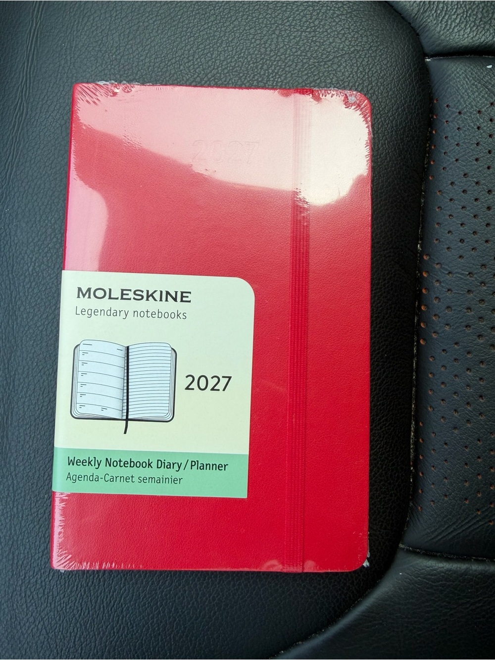 Moleskine Red Weekly Notebook pocket Planner 2027